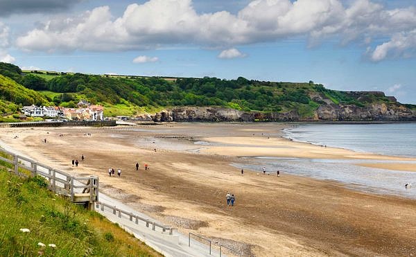 The golden bay at Sandsend