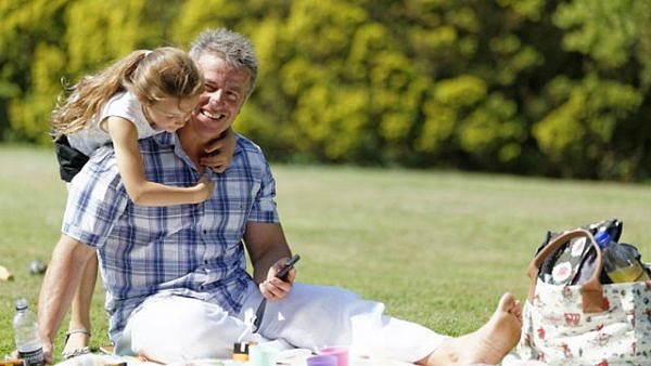 Father and daughter enjoying there time together